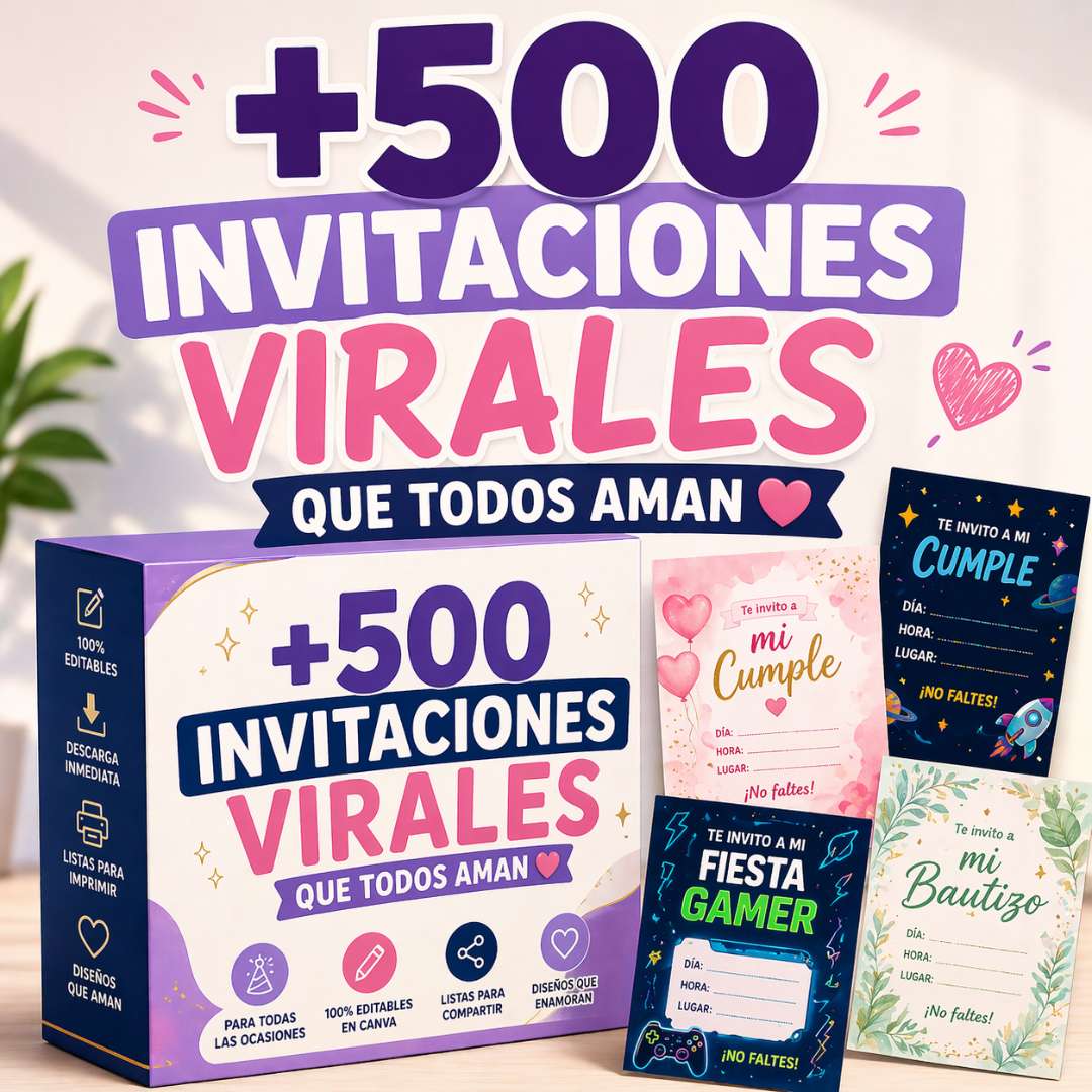 +500 Invitaciones Virales que todos Aman❤️